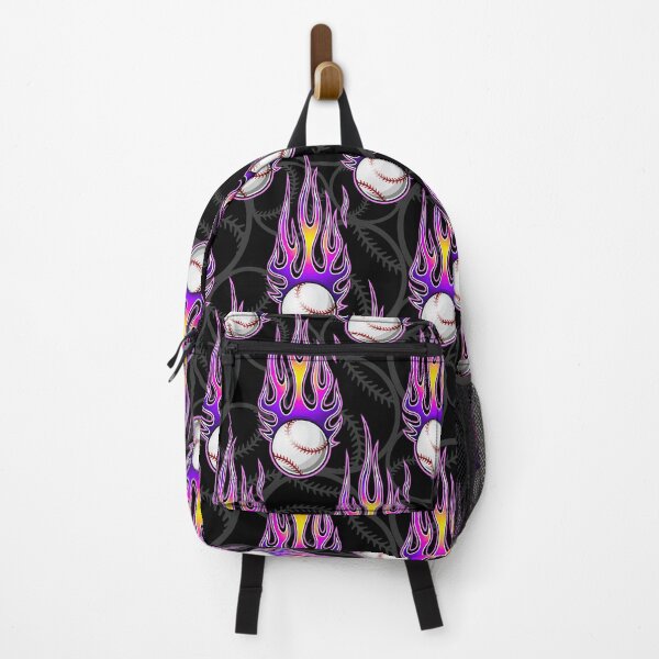 Item preview, Baseball Balls On Purple Flame designed and sold by MobertsonArt.