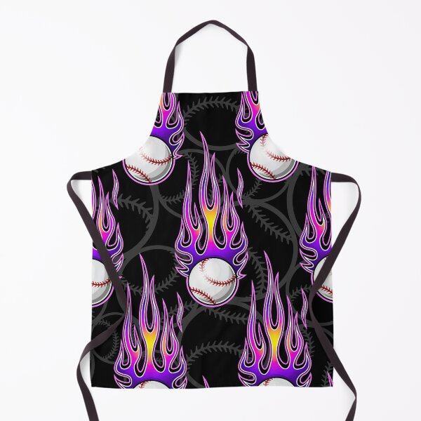 Item preview, Baseball Balls On Purple Flame designed and sold by MobertsonArt.