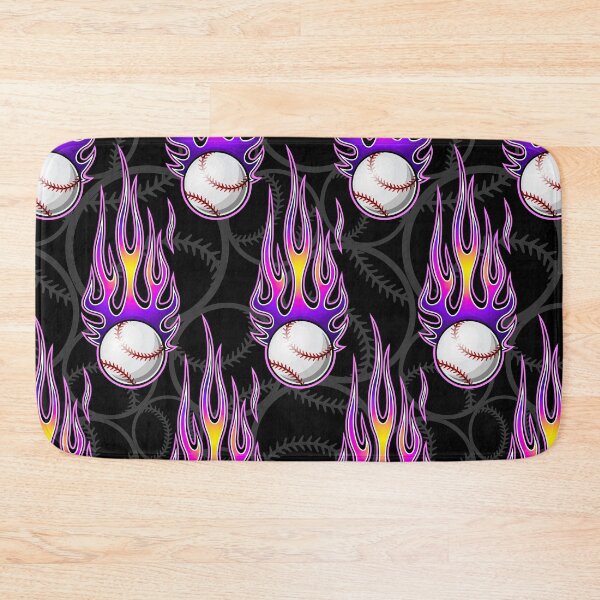 Item preview, Baseball Balls On Purple Flame  designed and sold by MobertsonArt.