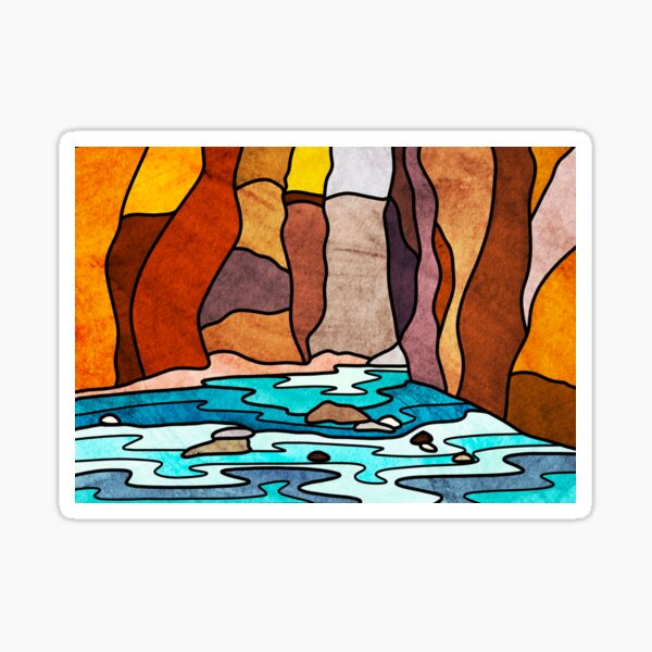 Vista previa del artículo con la obra «Arte de Zion Narrows», diseñado y vendido por Kelly Louise.
