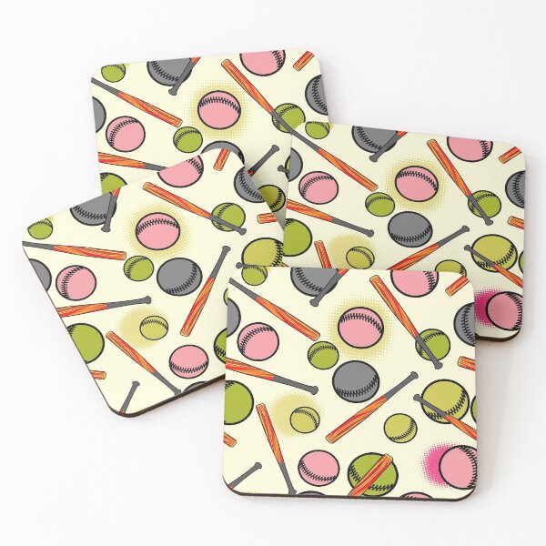 Item preview, Colorful Baseball Tools Drawing  designed and sold by MobertsonArt.
