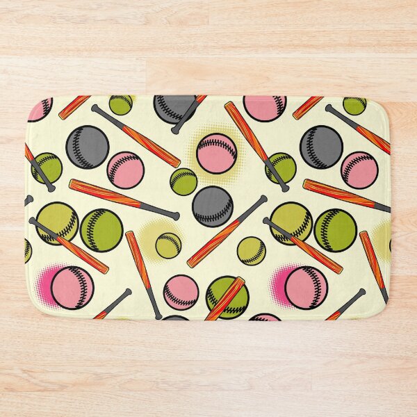 Item preview, Colorful Baseball Tools Drawing  designed and sold by MobertsonArt.