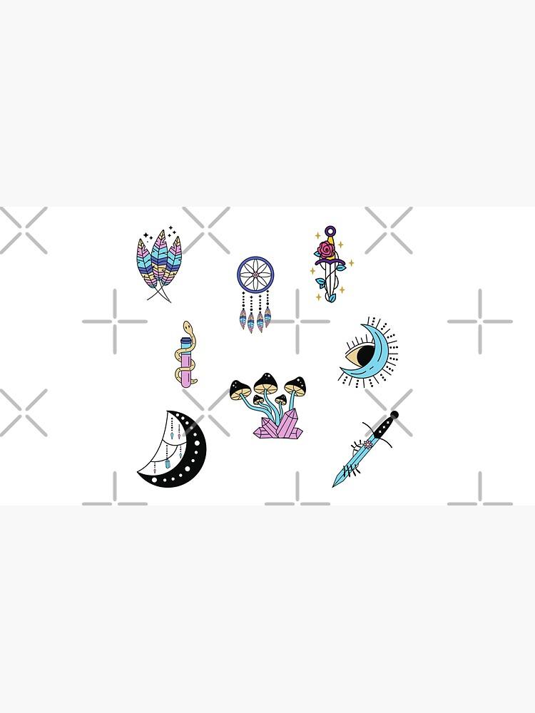 "Celestial Witch Aesthetic Sticker Pack, Spell Magic Aesthetic, Modern