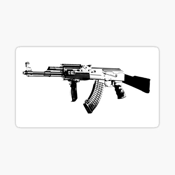 Ak74 Stickers Redbubble - avtomat kalashnikov 1947 ak 47 roblox