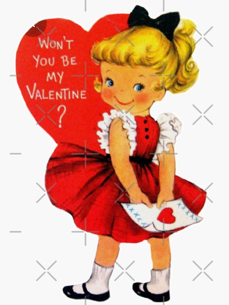 Vintage Valentines Day Card Little Boy Tickling Little Girl 