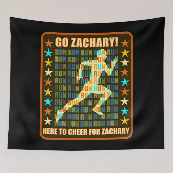 Item preview, Go Zachary Runner Support Athlete Fan Here to Cheer designed and sold by artfulnotebook.