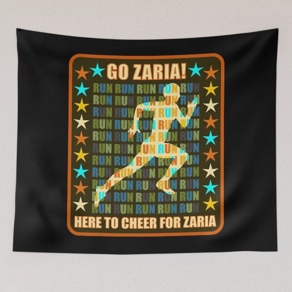Item preview, Go Zaria Runner Support Athlete Fan Here to Cheer designed and sold by artfulnotebook.