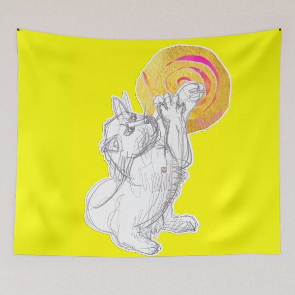 Item preview, Nyssa Cat Playing (Drawing by ACCI) designed and sold by VanyssaGraphics.