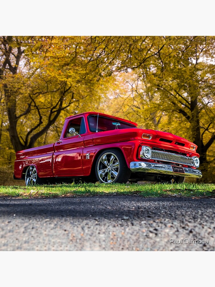 Discover Red 1964 Chevrolet C-10 Premium Matte Vertical Poster