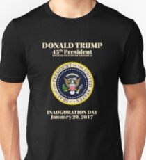 President Donald J. Trump Inauguration Day 2017 Slim Fit T-Shirt