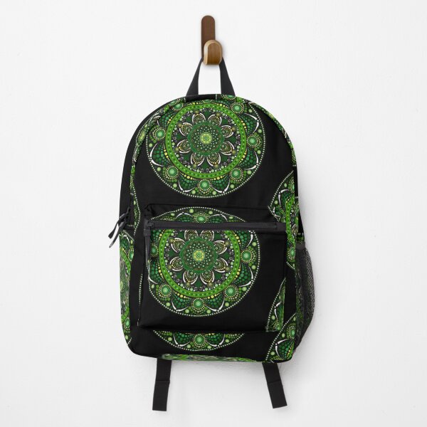 Item preview, Dotted Mandala Green and Yellow designed and sold by Cedarrue.