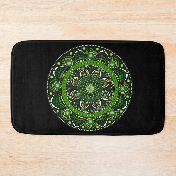 Item preview, Dotted Mandala Green and Yellow  designed and sold by Cedarrue.