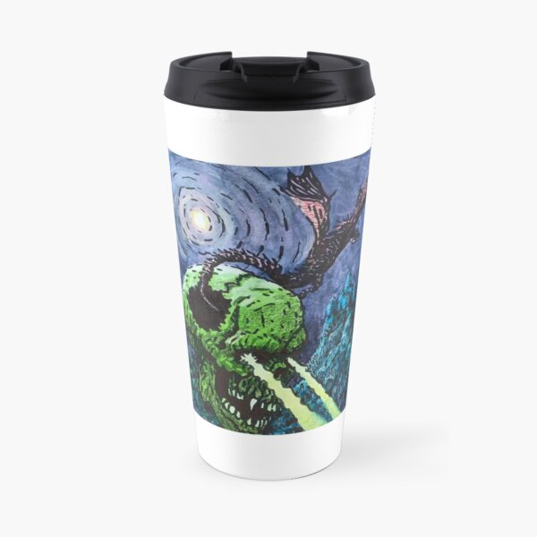Dragon Flight Under The Moon Travel Coffee Mug