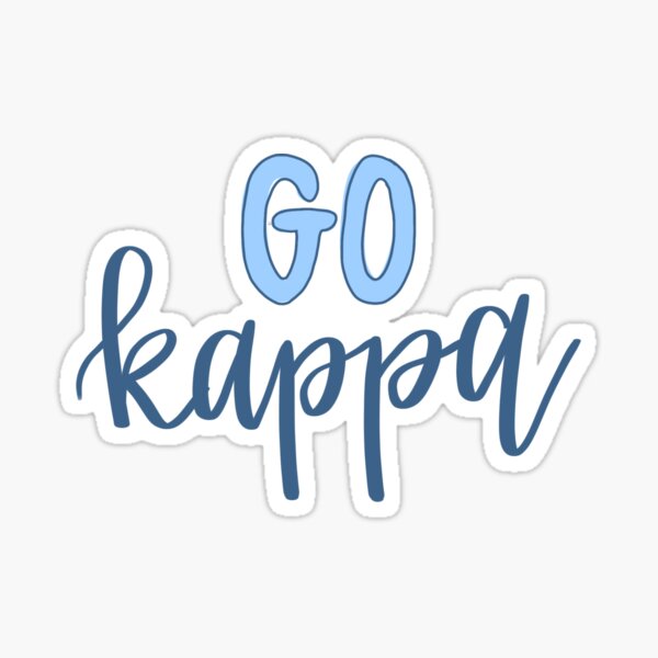 maatschappij Refrein plakboek Go Kappa Stickers for Sale | Redbubble