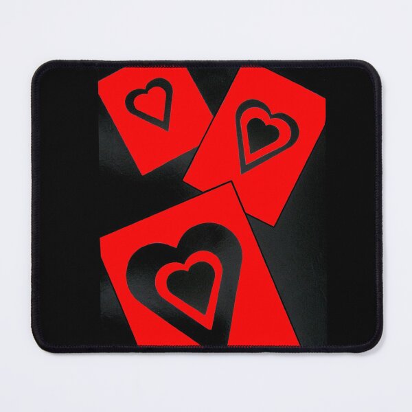 Item preview, Hearts in Black and Red Variation 2 Acrylic Painting designed and sold by Heatherian.