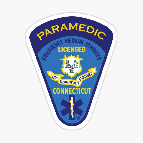 Emergency Medical Technician (EMT) with Ambulance Patch (Red & Blue)