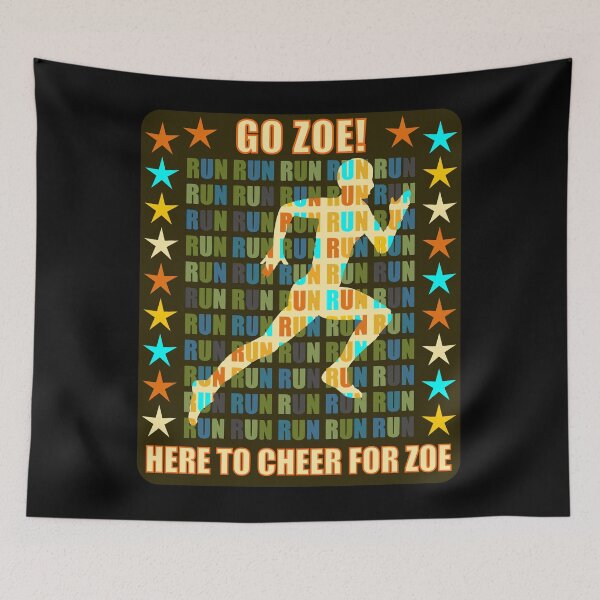 Item preview, Go Zoe Runner Support Athlete Fan Here to Cheer designed and sold by artfulnotebook.