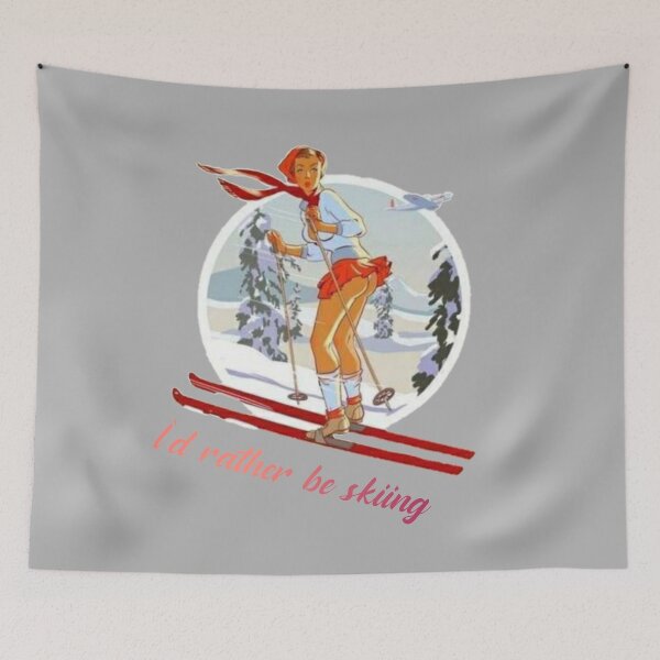 Item preview, I'd rather be skiing. designed and sold by Umiska.