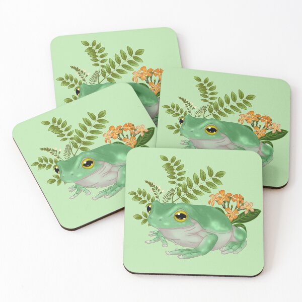 Item preview, Tree Frog with Acacia designed and sold by Bethany Allard.