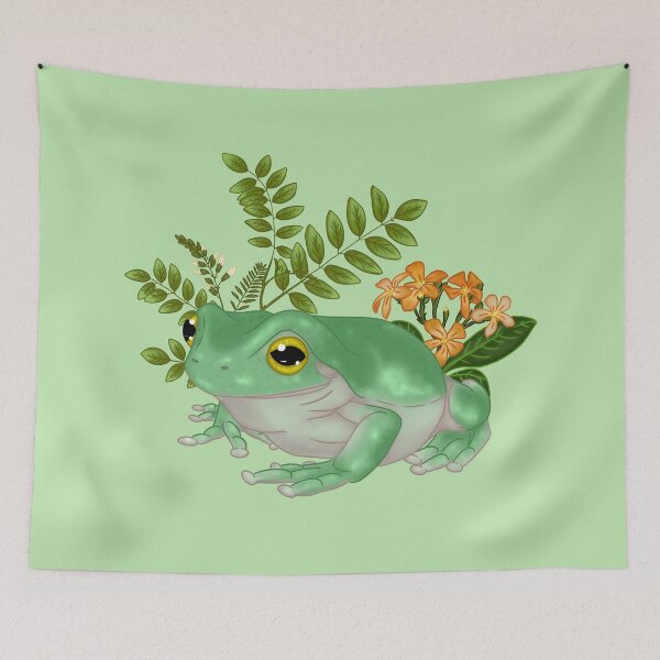 Item preview, Tree Frog with Acacia designed and sold by Bethany Allard.