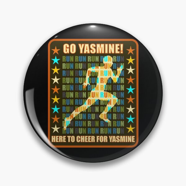 Item preview, Go Yasmine Runner Support Athlete Fan Here to Cheer designed and sold by artfulnotebook.