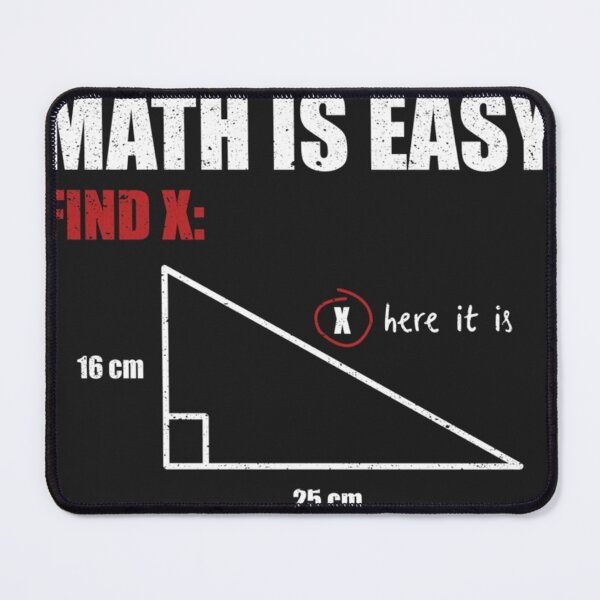 Item preview, Math Is Easy Find X Mathematics Teacher School Humor Essential designed and sold by Labelluz.
