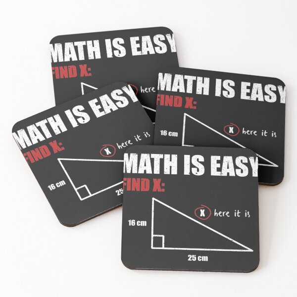 Item preview, Math Is Easy Find X Mathematics Teacher School Humor Essential designed and sold by Labelluz.
