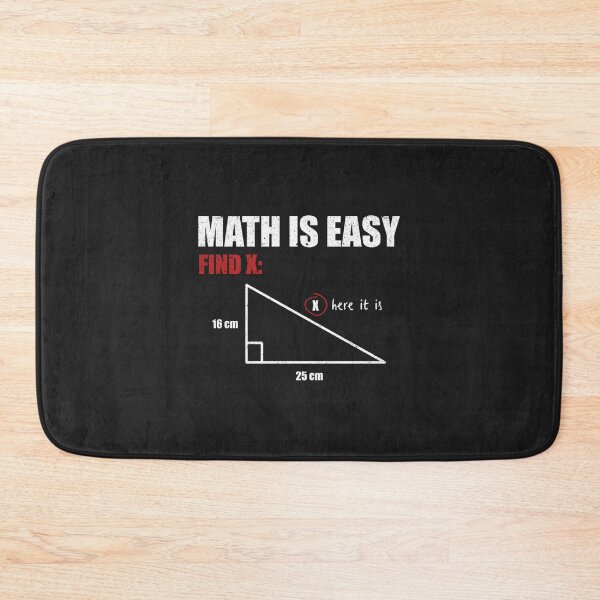 Item preview, Math Is Easy Find X Mathematics Teacher School Humor Essential designed and sold by Labelluz.