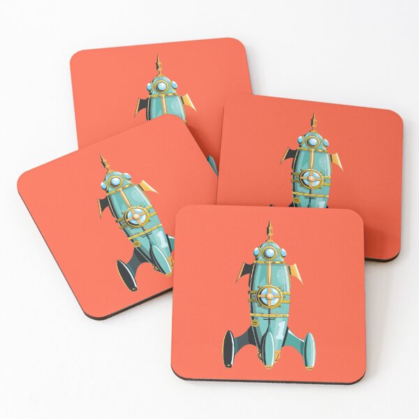 Item preview, Retro Space Rocket designed and sold by monsterplanet.