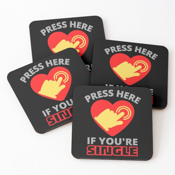 Item preview, Press Here If You're Single designed and sold by JockArts.