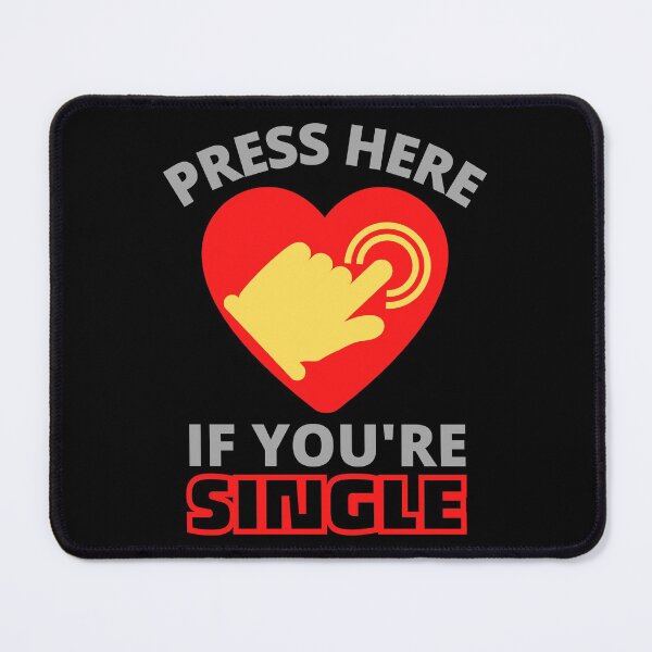 Item preview, Press Here If You're Single designed and sold by JockArts.