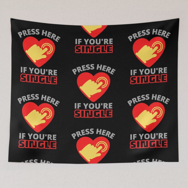 Item preview, Press Here If You're Single designed and sold by JockArts.