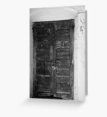 Really Old Door Greeting Card