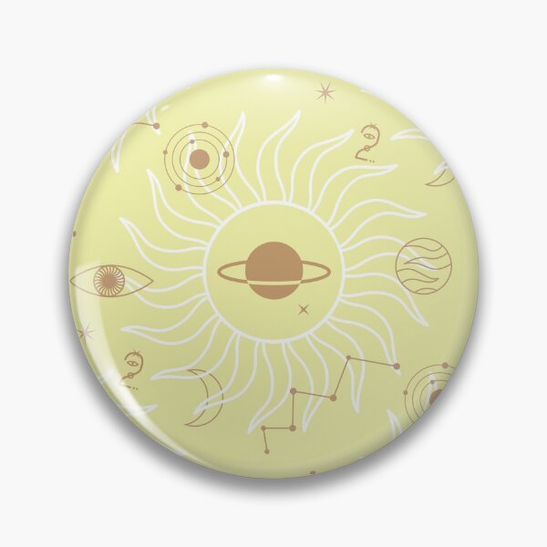 Item preview, 2'sday Astrology Planets Yellow Pattern - Historical Date designed and sold by Trinket-Trickster.