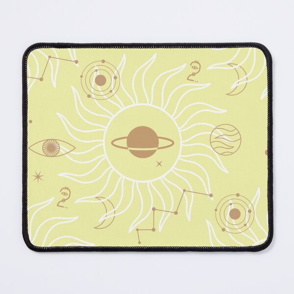 Item preview, 2'sday Astrology Planets Yellow Pattern - Historical Date designed and sold by Trinket-Trickster.