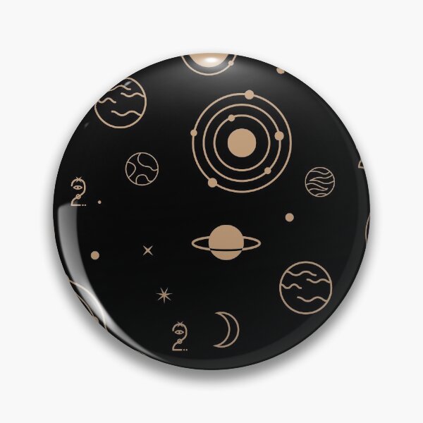 Item preview, 2'sday Astrology Solar System Planets Gold Pattern - Historical Date designed and sold by Trinket-Trickster.