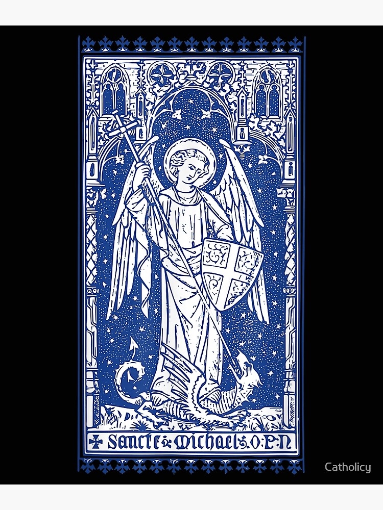 " Saint Michael Patron Saint of Police Officers Catholic" Poster for