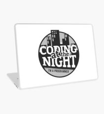 Coding At The Night Laptop Skin