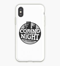 Coding At The Night iPhone Case