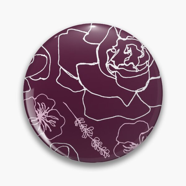 Item preview, Linework Flowers - Purple designed and sold by PaintInTheNight.