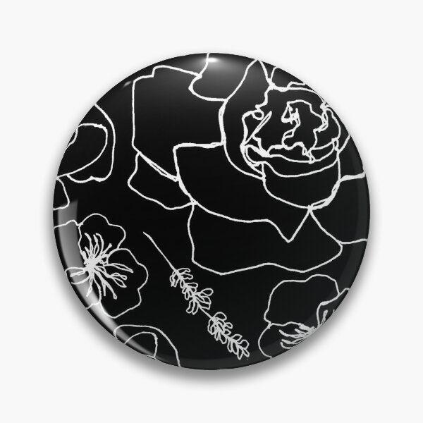 Item preview, Linework Flores - Negro designed and sold by PaintInTheNight.