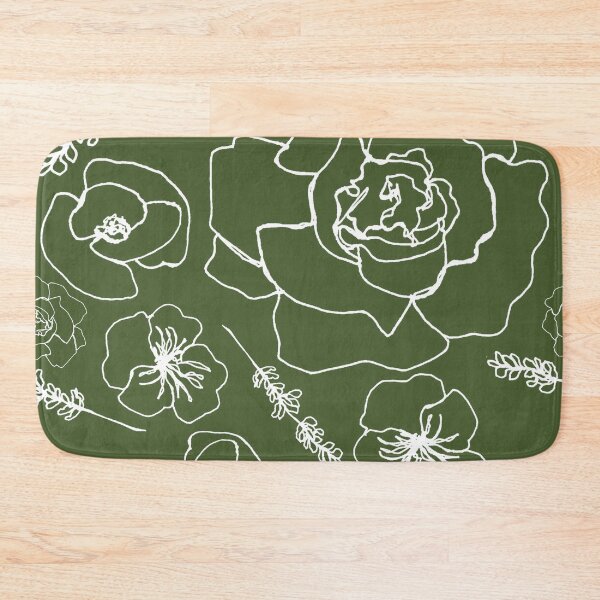 Item preview, Linework Flowers - Green designed and sold by PaintInTheNight.
