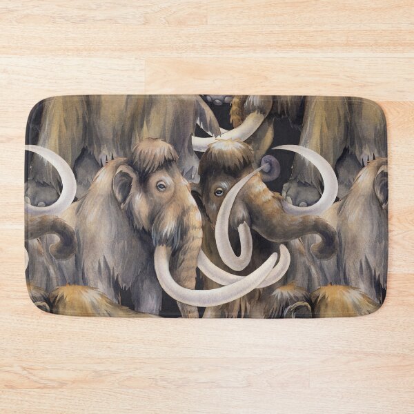 Item preview, Watercolor collection of mammoths designed and sold by Ekaterina Glazkova.