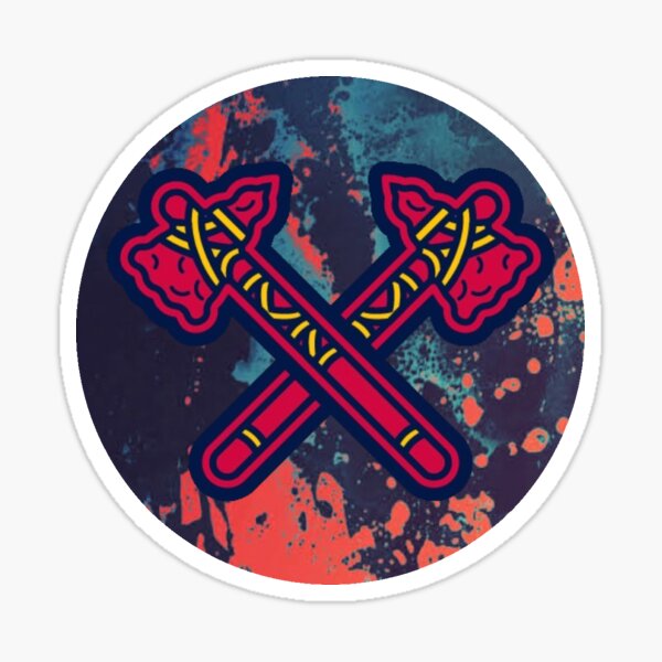 Chop On with Tomahawk Sticker for Sale by HomeoftheBraves