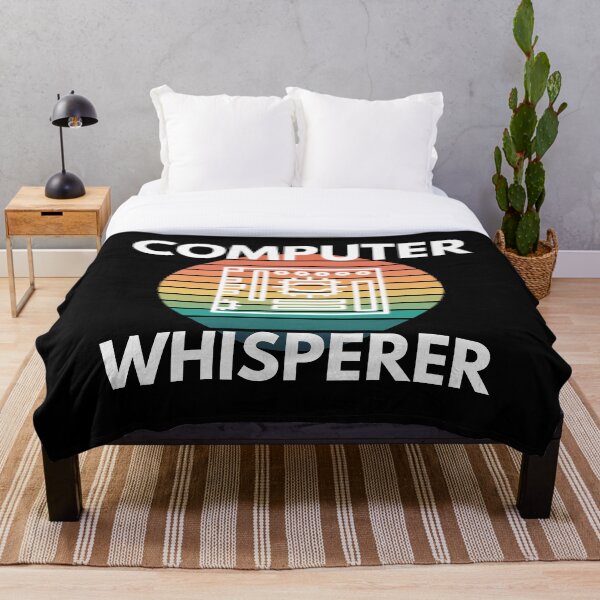 Aperçu de l'œuvre Computer Whisperer Codage Humour informatique créée et vendue par EllConApparel.