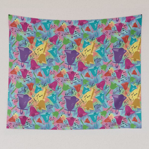 Item preview, Colorful Handbells Tie Dye Pattern designed and sold by SubtleSplit.