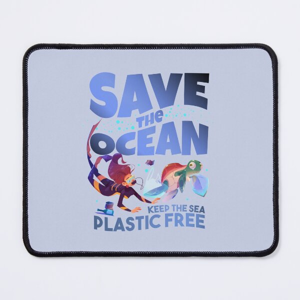 Item preview, Save The Ocean Keep The Sea Plastic Free Turtle Scene designed and sold by art-and-sticker.