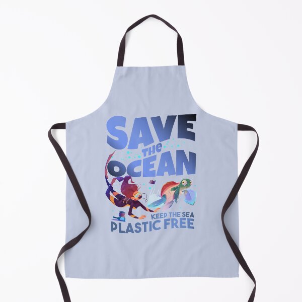 Item preview, Save The Ocean Keep The Sea Plastic Free Turtle Scene designed and sold by art-and-sticker.