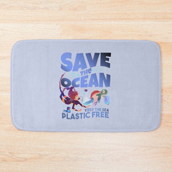 Item preview, Save The Ocean Keep The Sea Plastic Free Turtle Scene designed and sold by art-and-sticker.