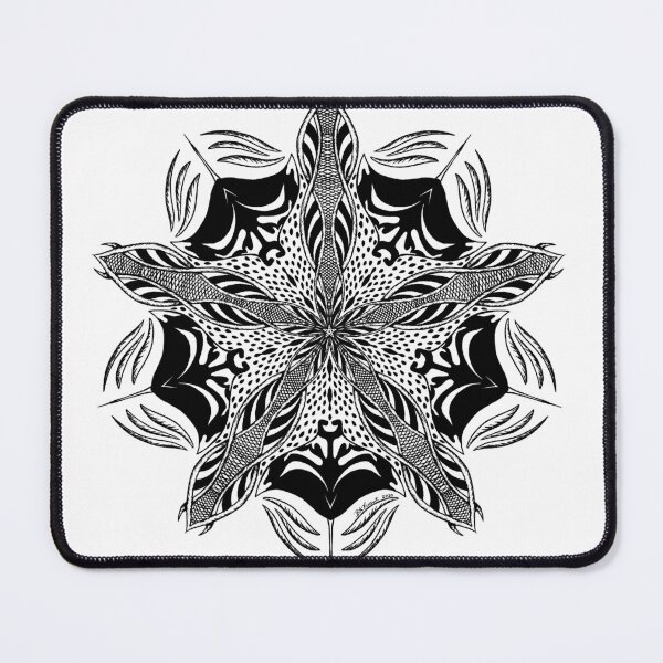 Item preview, Manta Ray Mandala, line art only designed and sold by Bridget Vincent.
